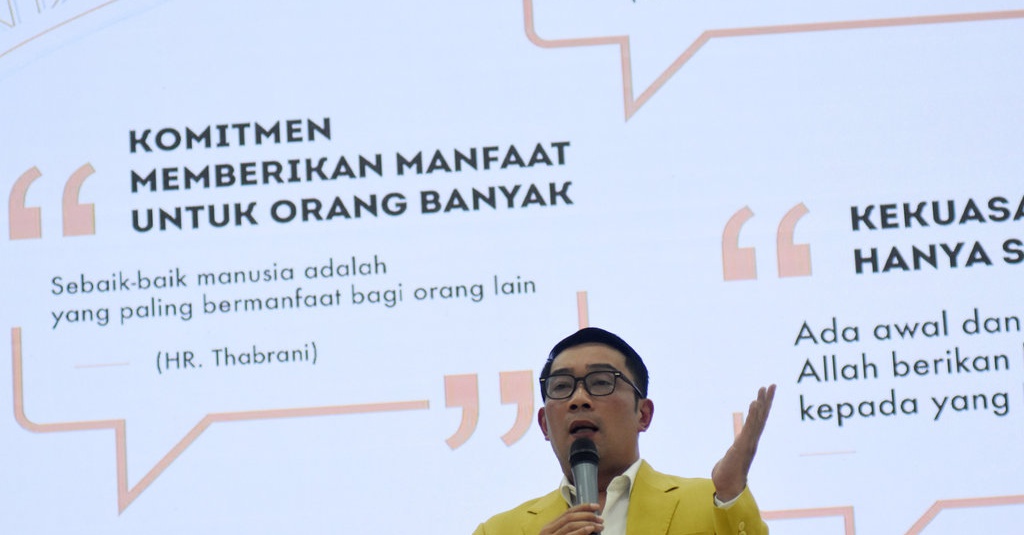 Golkar Siapkan Kursi Cagub Jabar atau Jakarta untuk Ridwan Kamil