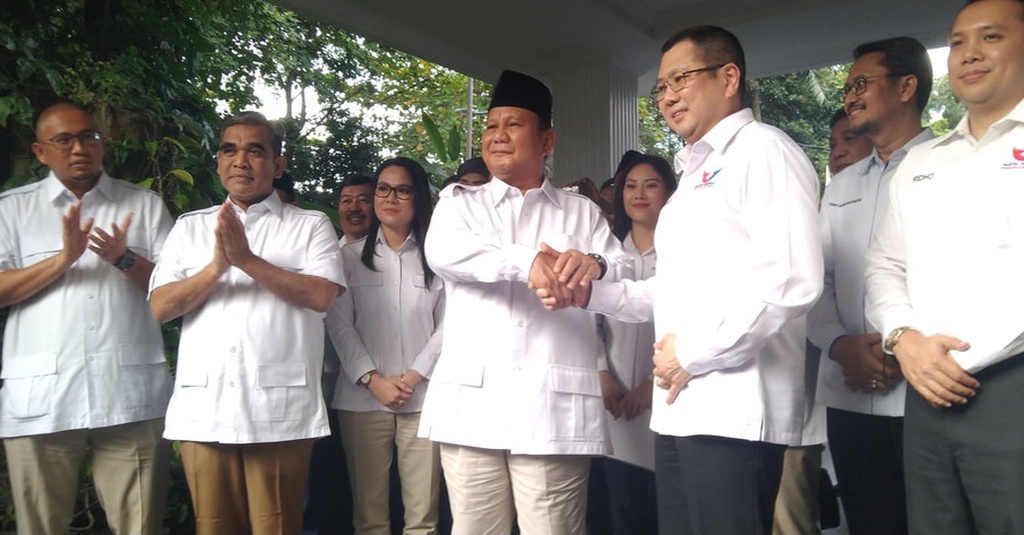 Prabowo Ajak Ketum Perindo Hary Tanoe Gabung Koalisi Besar