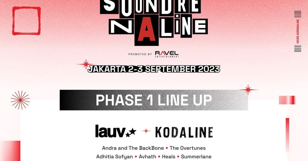 Soundrenaline Umumkan Line Up Fase Pertama