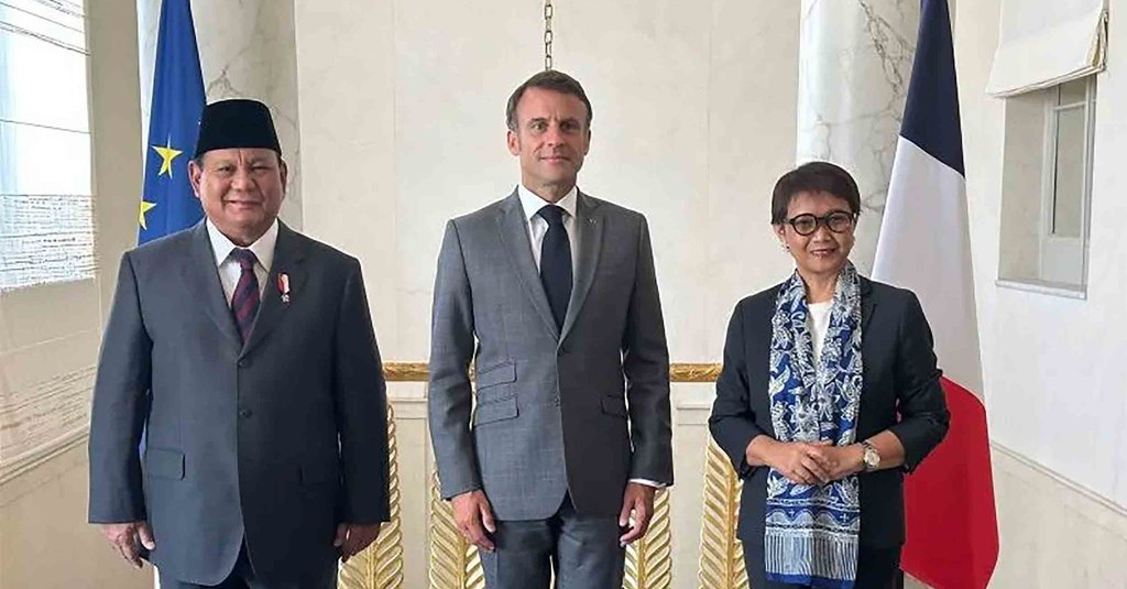 Menhan Prabowo & Menlu Retno Bertemu Presiden Macron, Bahas Apa?