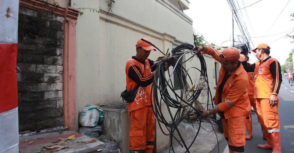 Korban Kabel Fiber Optik Resmi Polisikan Bali Tower