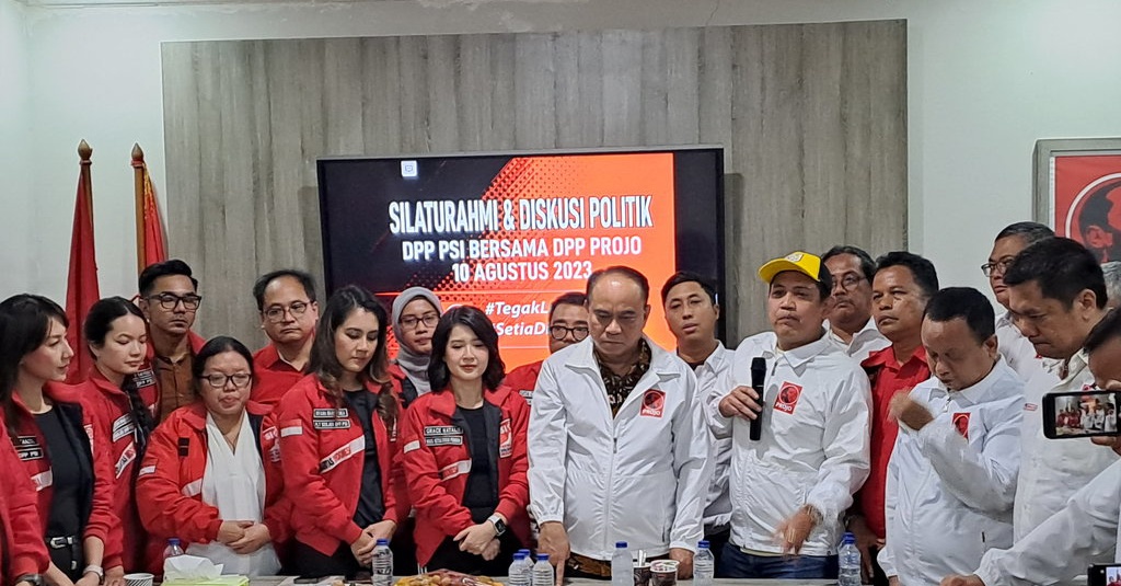 Elite PSI Bertemu Projo, Sepakat Kolaborasi pada Pilpres 2024