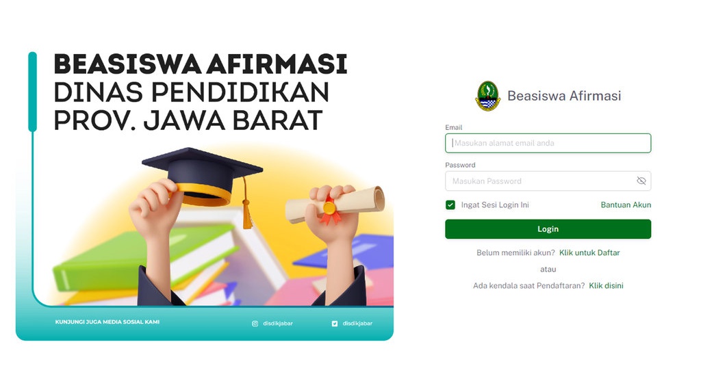 Link Beasiswa Afirmasi Pemprov Jabar 2023, Syarat & Cara Daftar