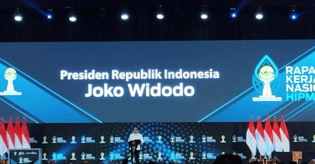 Canda Jokowi Ubah Nama HIPMI Jadi Himpunan Menteri Indonesia