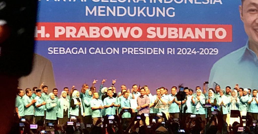 Partai Gelora Deklarasi Dukung Prabowo di Pilpres 2024