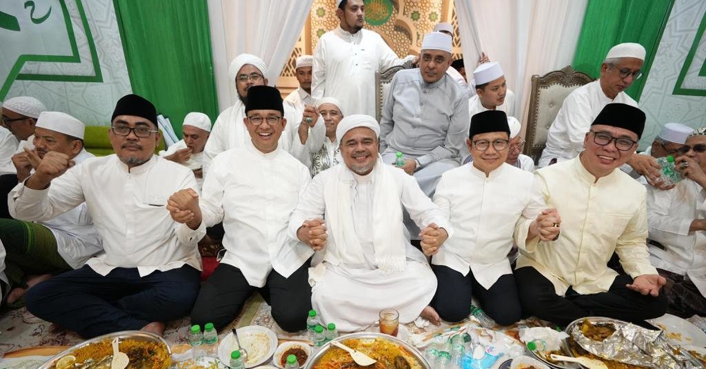 Bertemu Anies-Imin, Rizieq Shihab Belum Tentukan Arah Politik