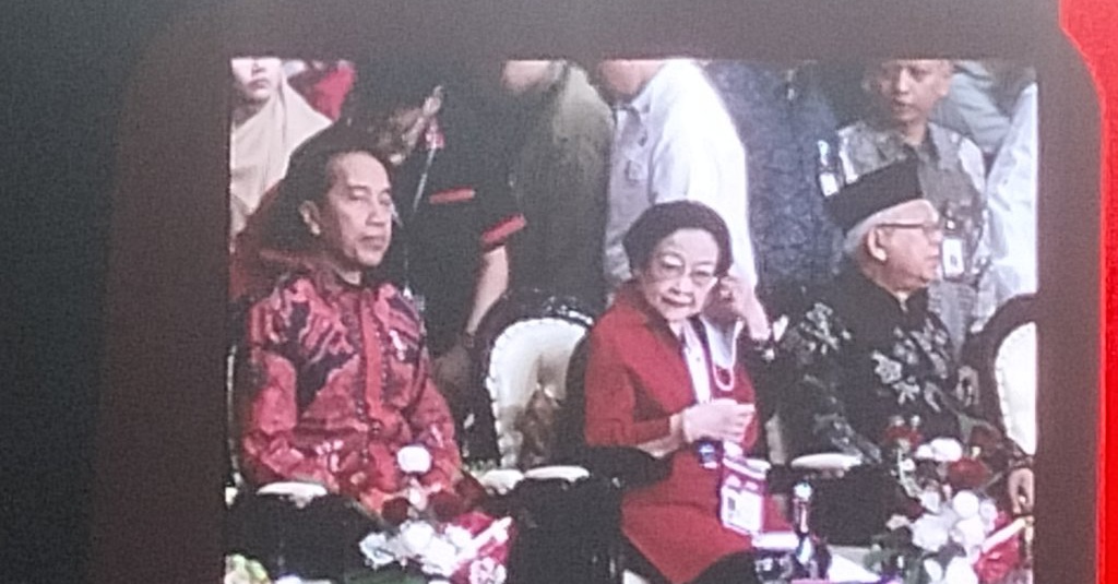 Jokowi, Ma'ruf Amin hingga Ahok Hadiri Rakernas IV PDIP