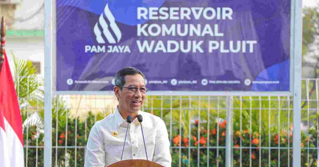 Atasi Krisis Air, Heru Resmikan Reservoir Komunal di Penjaringan