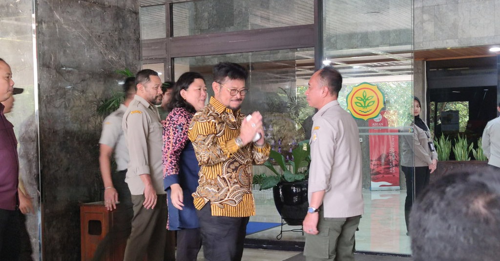 Saat Mentan SYL Tiba di Kementan: "Assalamualaikum"