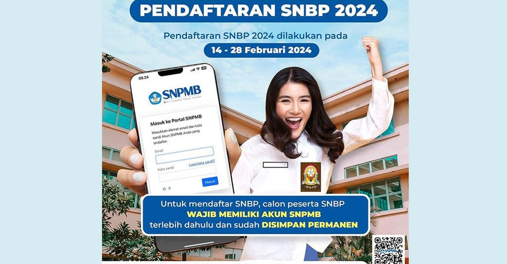 Cara Daftar SNBP 2024 di portalsnpmb.bppp.kemdikbud dan Jadwal