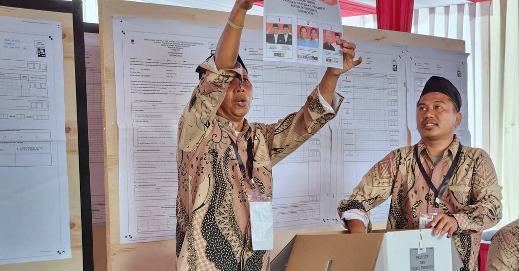 Anies-Cak Imin Unggul di TPS Megawati Nyoblos