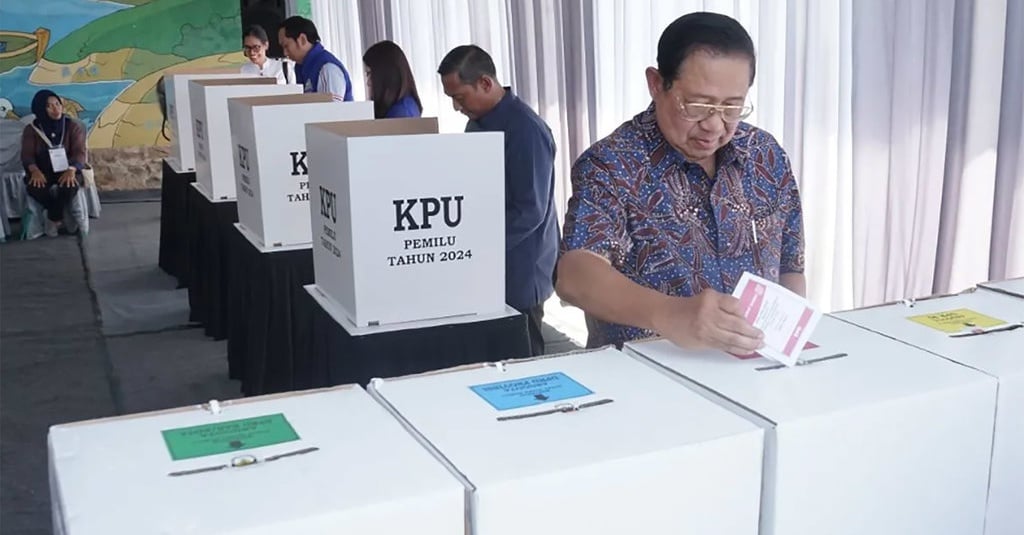 SBY Nyoblos di Kampung Halaman di Ploso Pacitan