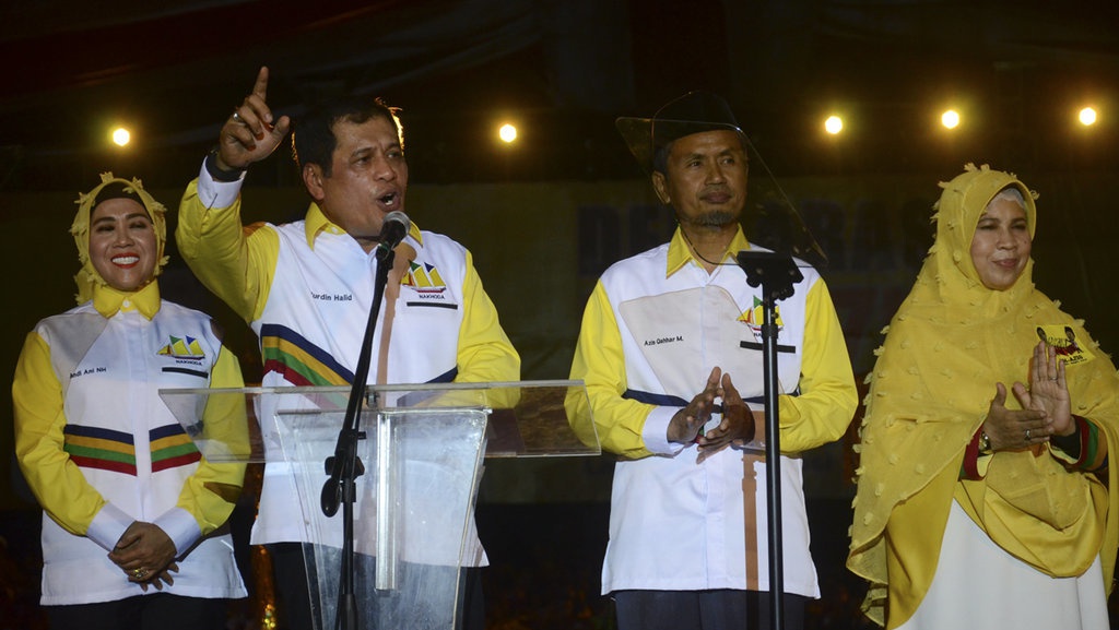 Nurdin Halid-Aziz Kalah di Hasil Quick Count Indo Barometer Nurdin Halid-Aziz Kalah di Hasil Quick Count Indo Barometer