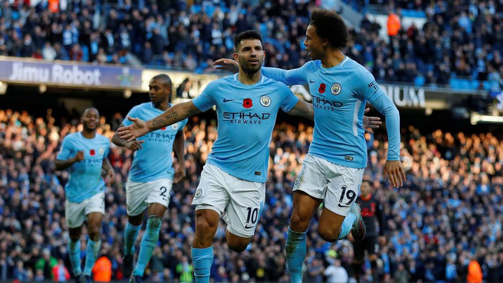 Manchester City Bantai Huddersfield, Aguero Cetak Hattrick ke-13 Manchester City Bantai Huddersfield, Aguero Cetak Hattrick ke-13