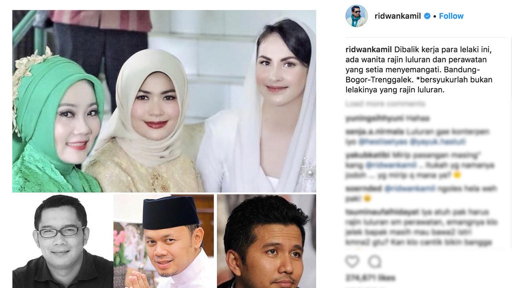 Di Balik Komentar-Komentar Post Instagram Ridwan Kamil