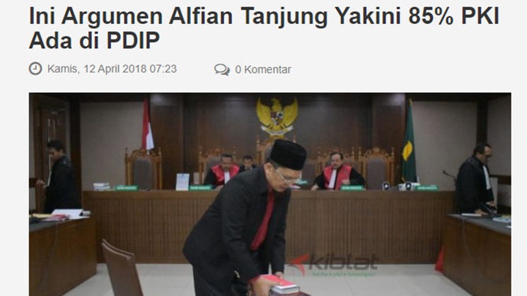 Menguji Klaim Alfian Tanjung Soal Menguji Klaim Alfian Tanjung Soal