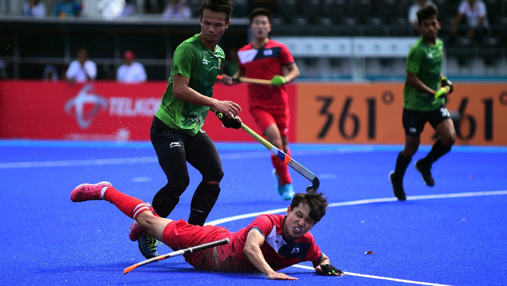 Babak Penyisihan Hoki Putra, Indonesia vs Korea