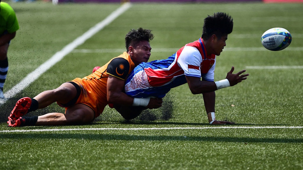 Rugby 7 Indonesia vs Malaysia