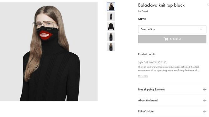 Gucci hingga Prada, Deretan Produk Fesyen yang Diterpa Isu Rasial Gucci hingga Prada, Deretan Produk Fesyen yang Diterpa Isu Rasial