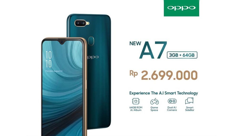 OPPO A7 Kini Hadir dengan RAM 3GB, Harga Rp2,6 Juta OPPO A7 Kini Hadir dengan RAM 3GB, Harga Rp2,6 Juta