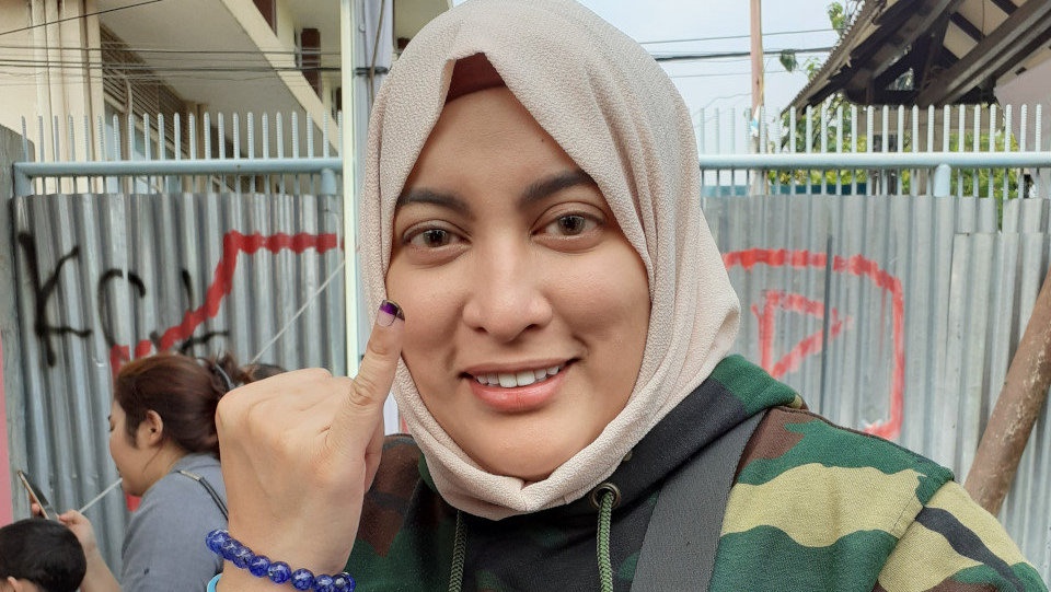 Mantan Menantu Rachmawati Nyoblos di TPS Rizieq Shihab Mantan Menantu Rachmawati Nyoblos di TPS Rizieq Shihab
