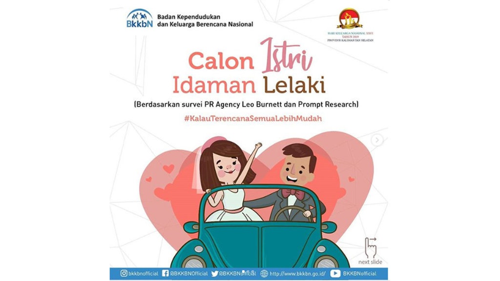 Bias Gender di Instagram BKKBN? Mau Nikah, Pria pun Harus Siap Diri