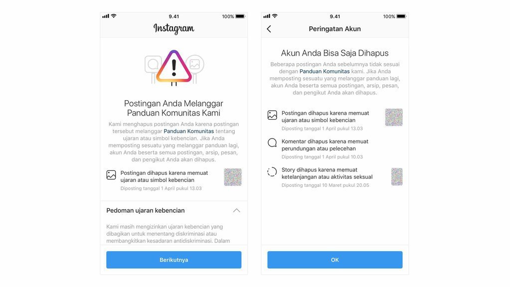 Instagram Perbarui Aturan Penonaktifan Akun yang Langgar Kebijakan