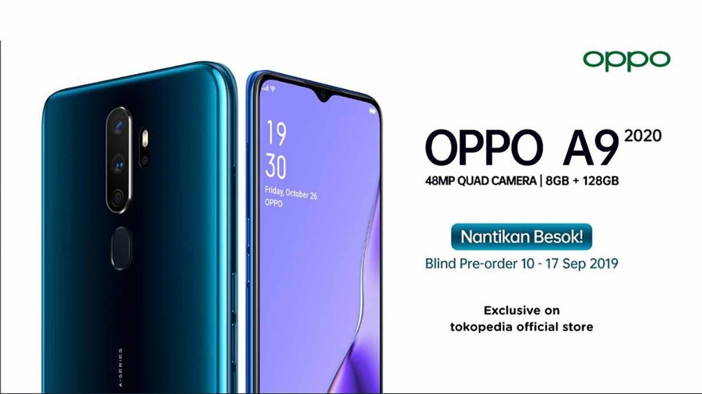 OPPO A9 2020 Bisa Segera Dipesan, Diawali Blind Pre-order Besok OPPO A9 2020 Bisa Segera Dipesan, Diawali Blind Pre-order Besok