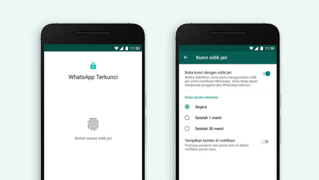 WhatsApp Luncurkan Kunci Sidik Jari untuk Pengguna Android WhatsApp Luncurkan Kunci Sidik Jari untuk Pengguna Android