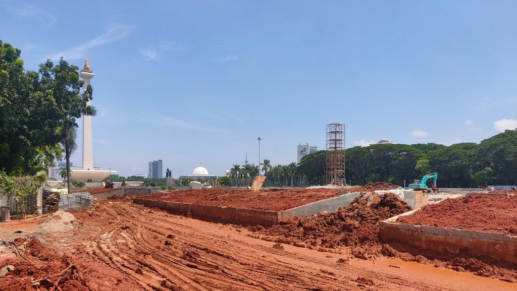 Penebangan Pohon Rupanya Tak Masuk Desain Revitalisasi Monas Penebangan Pohon Rupanya Tak Masuk Desain Revitalisasi Monas
