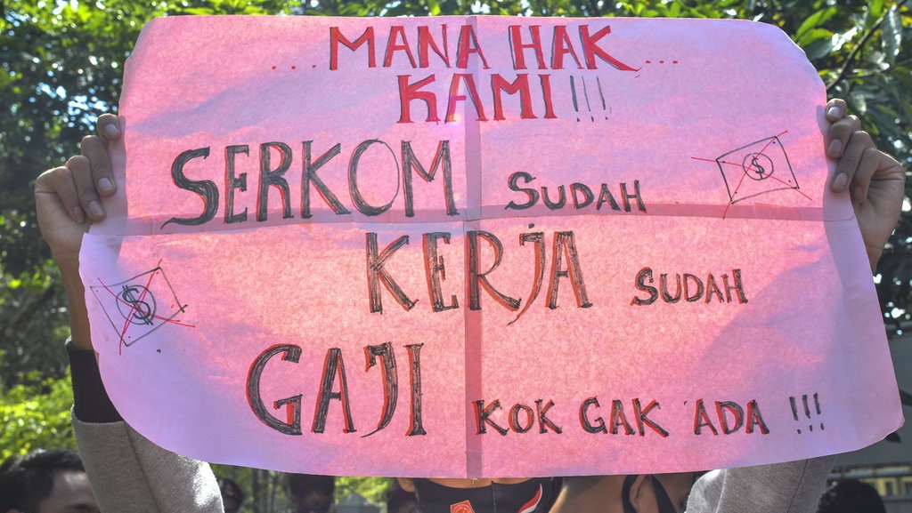 KSPI Kerahkan 10 Ribu Buruh Tolak THR Dicicil KSPI Kerahkan 10 Ribu Buruh Tolak THR Dicicil