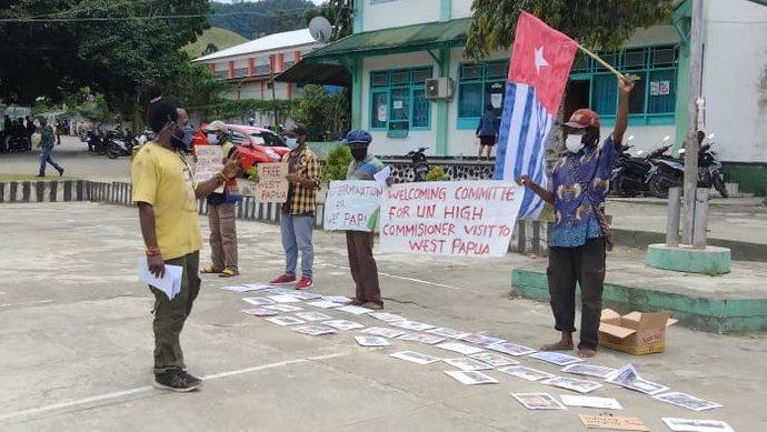 Kibarkan Bintang Kejora saat Aksi, Lima Mahasiswa USTJ Belum Bebas Kibarkan Bintang Kejora saat Aksi, Lima Mahasiswa USTJ Belum Bebas