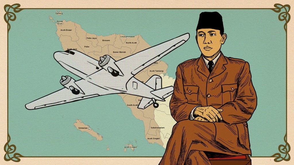Kunjungan Sukarno & Sumbangan Rakyat Aceh untuk Pesawat RI Pertama Kunjungan Sukarno & Sumbangan Rakyat Aceh untuk Pesawat RI Pertama