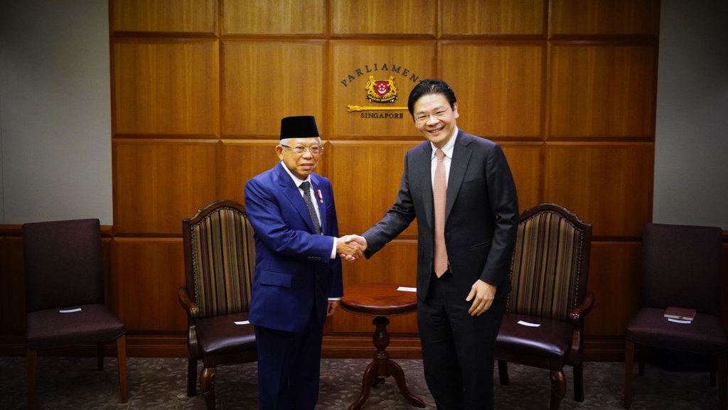 Wapres Bertemu Wakil PM Singapura Bahas Kerja Sama Ekonomi Wapres Bertemu Wakil PM Singapura Bahas Kerja Sama Ekonomi