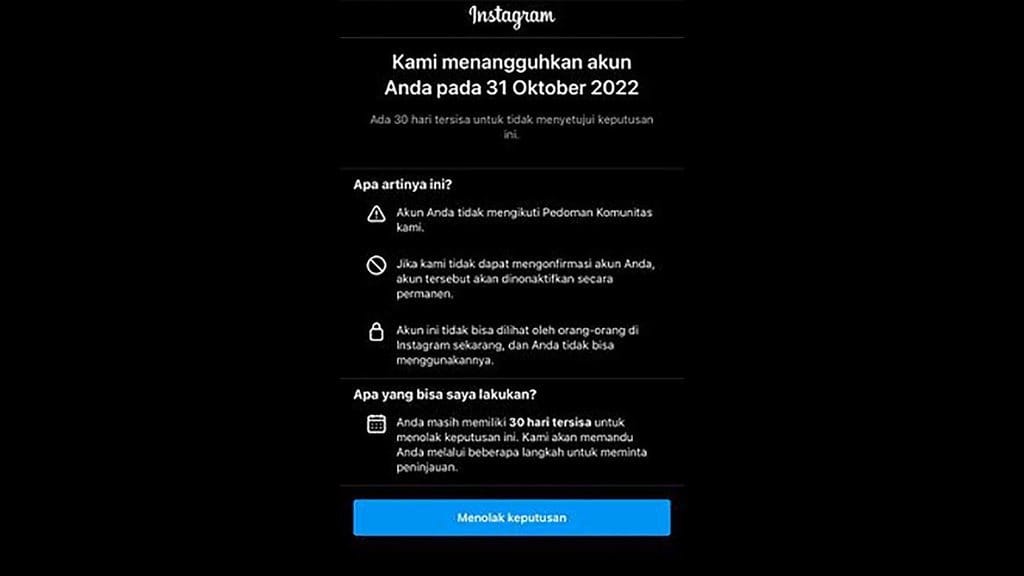 Cara Kembalikan Akun Instagram yang Ditangguhkan atau Disuspend Cara Kembalikan Akun Instagram yang Ditangguhkan atau Disuspend