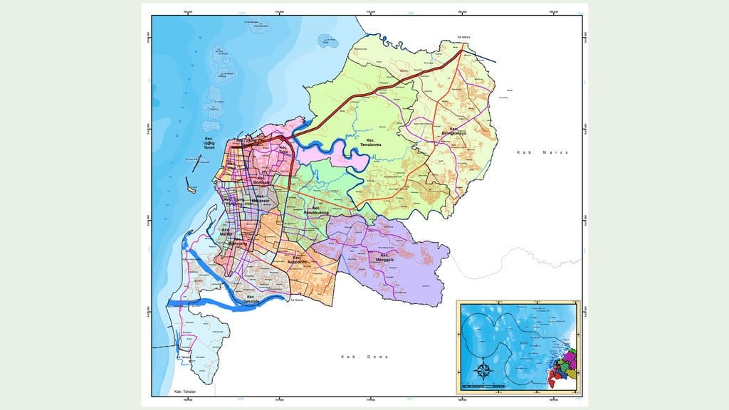 Profil Kota Makassar: Sejarah, Geografi, Topografi & Peta Daerah Profil Kota Makassar: Sejarah, Geografi, Topografi & Peta Daerah