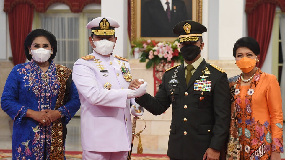 Andika Resmi Serahkan Jabatan Panglima TNI ke Yudo Margono Andika Resmi Serahkan Jabatan Panglima TNI ke Yudo Margono