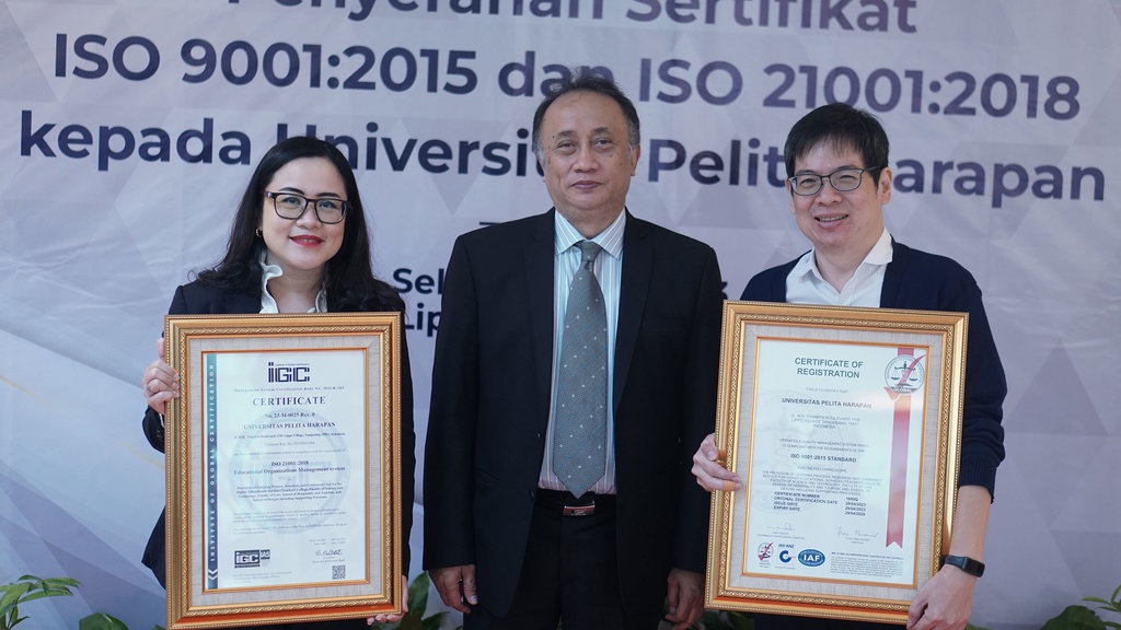 UPH Raih ISO Manajemen Mutu yang Diakui Secara Internasional UPH Raih ISO Manajemen Mutu yang Diakui Secara Internasional