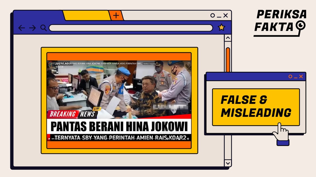 Tidak Benar SBY Perintahkan Amien Rais Hina Jokowi Tidak Benar SBY Perintahkan Amien Rais Hina Jokowi