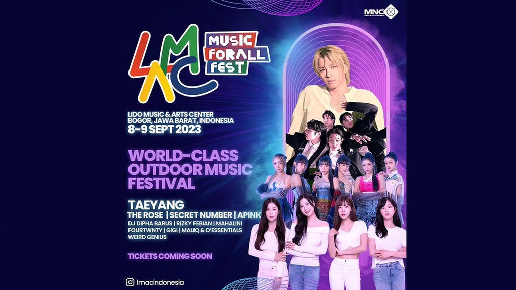 Harga Tiket LMAC Indonesia 8-9 September 2023, Line Up-Link Beli Harga Tiket LMAC Indonesia 8-9 September 2023, Line Up-Link Beli