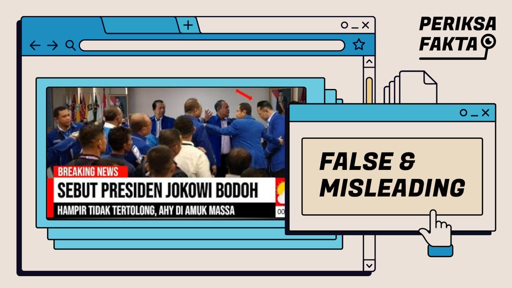 Benarkah AHY Diamuk Massa karena Sebut Proyek Jokowi Bodoh? Benarkah AHY Diamuk Massa karena Sebut Proyek Jokowi Bodoh?