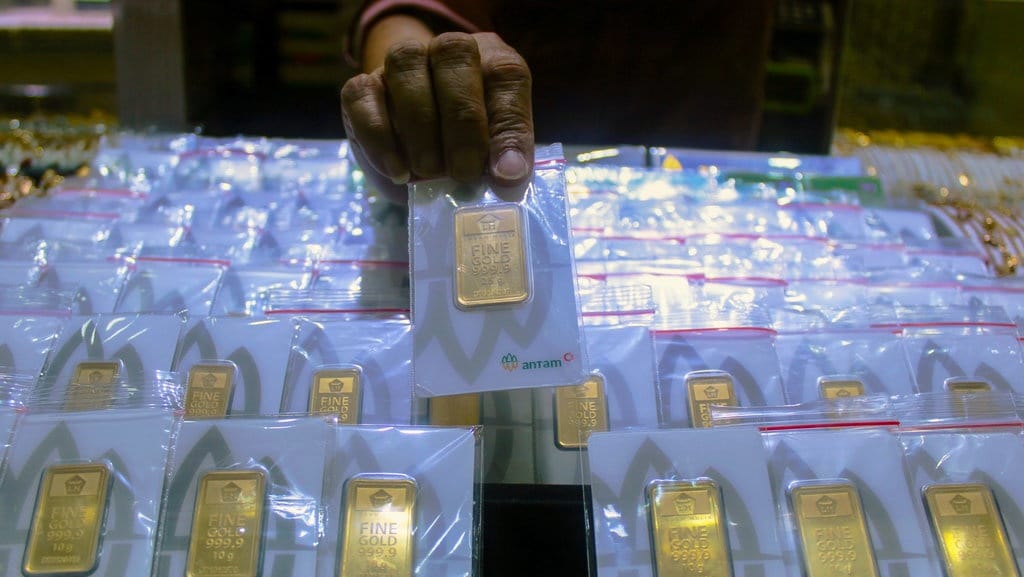 Harga Emas Antam Naik Rp15 Ribu per Gram, Jadi Rp2,639 Juta Harga Emas Antam Naik Rp15 Ribu per Gram, Jadi Rp2,639 Juta
