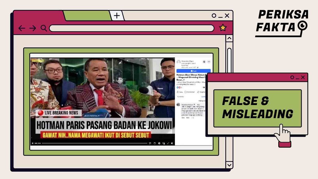 Hoaks Hotman Paris Somasi Megawati dan Pasang Badan demi Jokowi Hoaks Hotman Paris Somasi Megawati dan Pasang Badan demi Jokowi