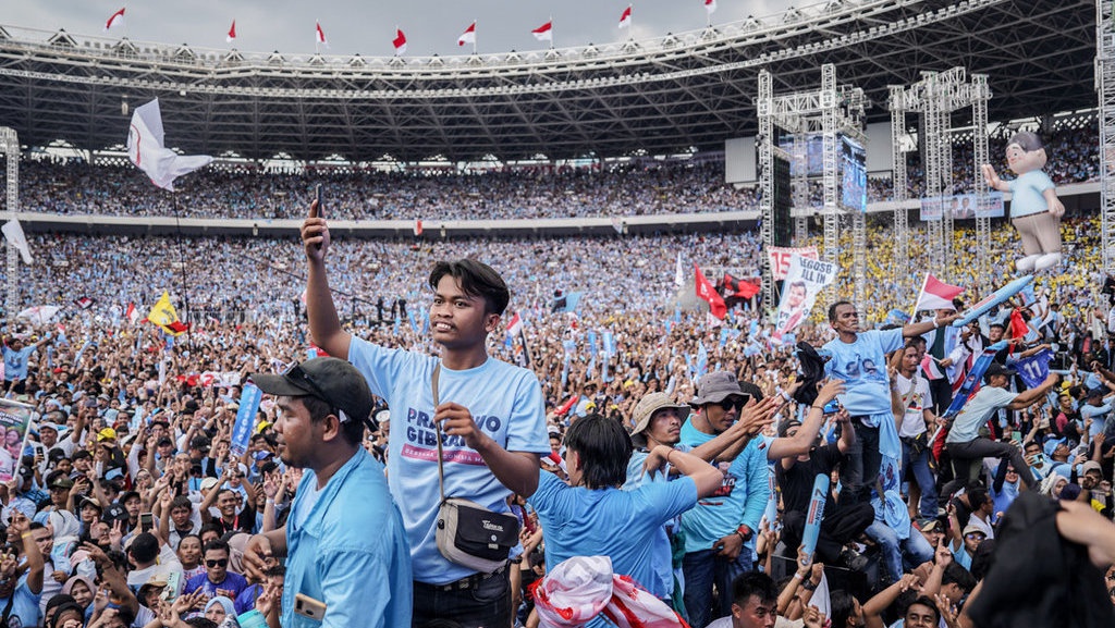 Lautan Orang, Saat Kampanye 02 di GBK Lautan Orang, Saat Kampanye 02 di GBK