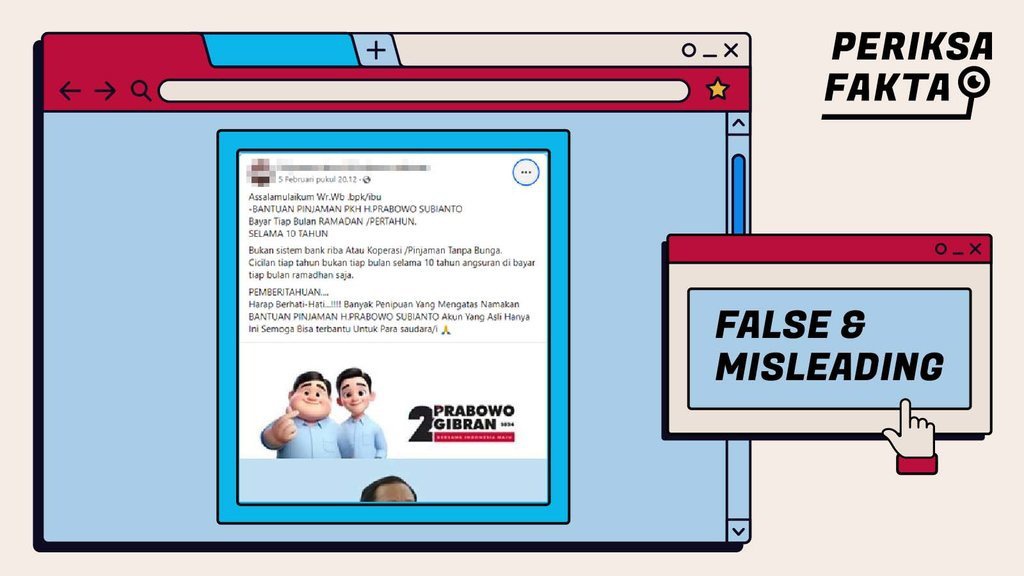 Hoaks, Program Pinjaman Dana yang Mencatut Nama Prabowo Subianto Hoaks, Program Pinjaman Dana yang Mencatut Nama Prabowo Subianto