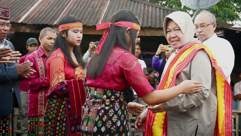 Mensos Risma Bagi-Bagi Bansos hingga Kursi Roda di NTT Mensos Risma Bagi-Bagi Bansos hingga Kursi Roda di NTT