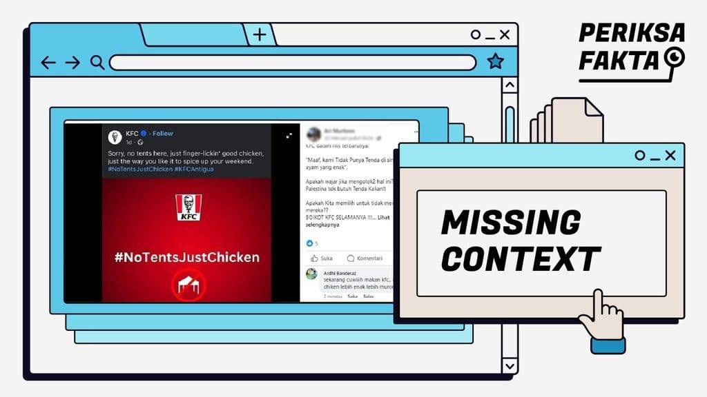 Keliru, Iklan KFC yang Dianggap Singgung Pengungsi Palestina Keliru, Iklan KFC yang Dianggap Singgung Pengungsi Palestina