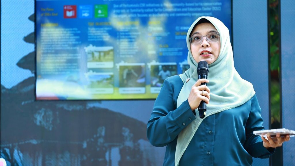 Pertamina Ajak Delegasi ASCOPE Lepas Tukik di Pusat Konservasi Pertamina Ajak Delegasi ASCOPE Lepas Tukik di Pusat Konservasi