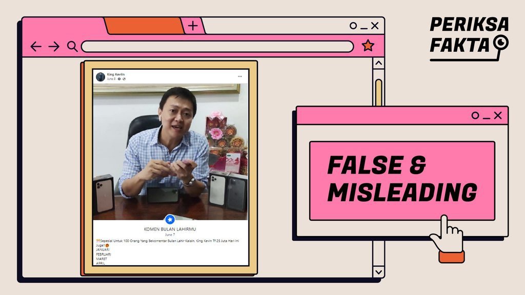 Tidak Benar King Kevin Bagi-Bagi Uang dengan Komen Bulan Lahir Tidak Benar King Kevin Bagi-Bagi Uang dengan Komen Bulan Lahir