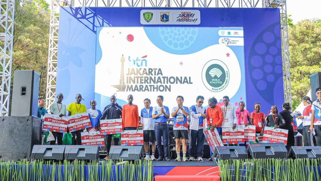 Jakarta International Marathon 2024 Disambut Antusias Warga Jakarta International Marathon 2024 Disambut Antusias Warga